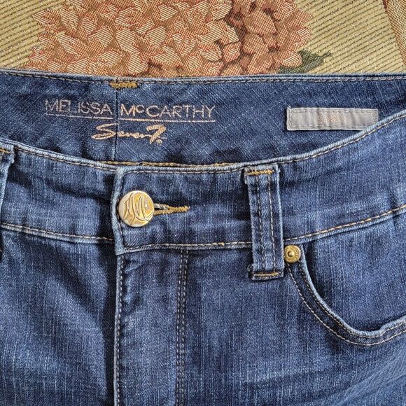 Melissa McCarthy Seven7 Jeans Womens 12 Blue Skinny Slimming Silhouette System - Picture 12 of 16
